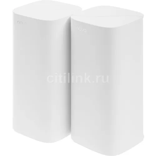 Бесшовный Mesh роутер TENDA EX12, Wi-Fi 6, AX3000, 2.4/5ГГц, 3 LAN, белый, 2 шт. в комплекте [ex12(2-pack)]