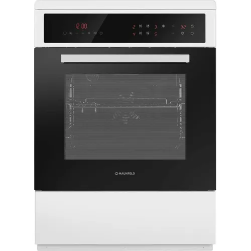 Электрическая плита MAUNFELD MEC611CW10TD, стеклокерамика, белый [ка-00018163]