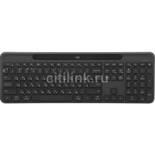 Клавиатура Logitech Signature Slim Solar+ K980, беспроводная, Bluetooth, мембранная, графитовый [920-013768]
