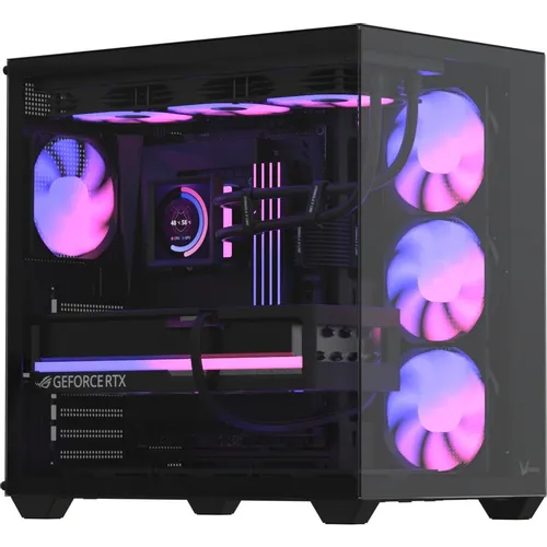 Корпус ATX Formula Crystal Z2 v2, Midi-Tower, без БП, черный [crystal z2 black v2]