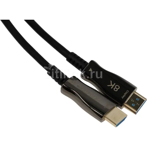Кабель соединительный аудио-видео PREMIER 5-806 100.0, HDMI (m) - HDMI (m), ver 2.1, 100м, GOLD, черный