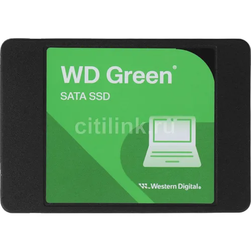 SSD накопитель WD Green WDS250G5G0A 250ГБ, 2.5", SATA III, SATA