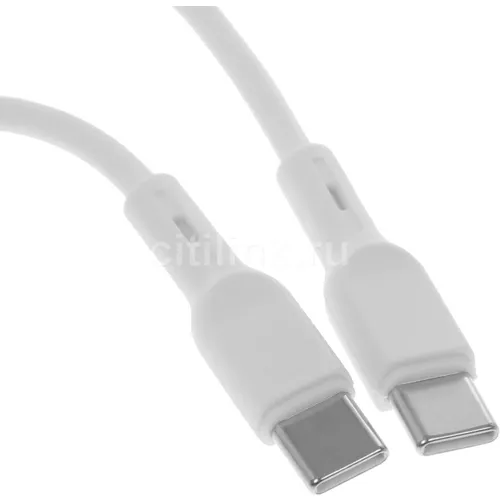Кабель BORASCO USB Type-C (m) - USB Type-C (m), 0.5м, белый [52595]