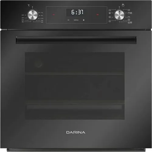 Духовой шкаф электрический Darina 0V5 BDE 112 708 B1, 65л, дверца с 3 стеклами, черный/стекло черное