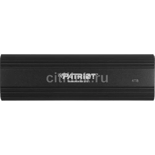 4ТБ Внешний диск SSD Patriot Transporter Lite, USB-C, запись - 1000МБ/с, чтение - 1000МБ/с, черный [ptpl4tbpecb]
