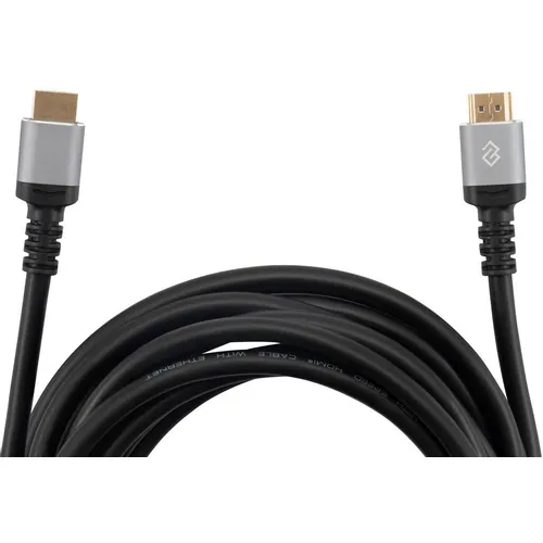 Кабель аудио-видео Digma D-HDMI-V2.0-5M, HDMI (m) - HDMI (m), ver 2.0, 5м, GOLD, черный