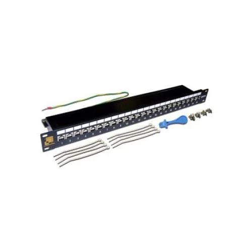 Патч-панель Lanmaster LAN-PPL24S6 19" 1U 24xRJ45 кат.6 FTP