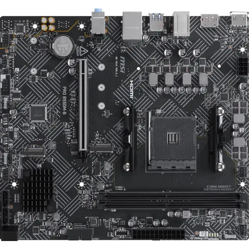 Материнская плата MSI PRO B550M-B, Socket AM4, AMD B550, mATX, Ret