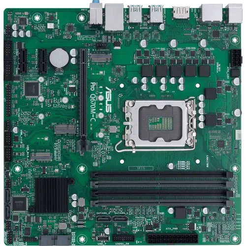 Материнская плата ASUS PRO Q670M-C-CSM, Socket LGA 1700, Intel Q670, mATX, Ret