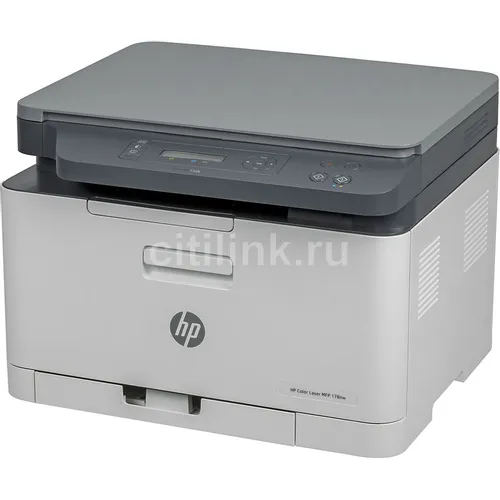 МФУ лазерное HP Color 178nw цветная печать, A4, белый [4zb96a]