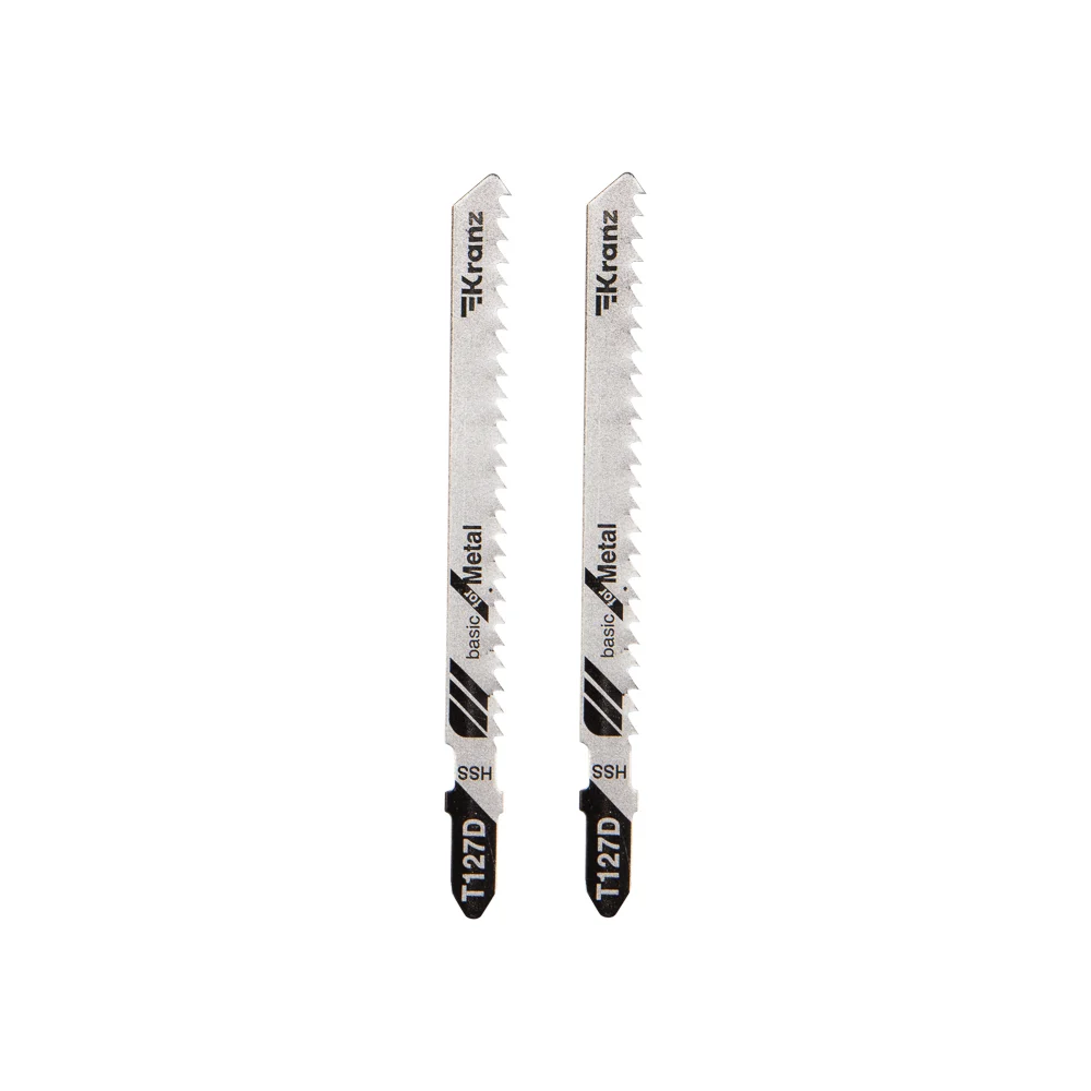 Пилка для лобзика по мягкому металлу KRANZ T127D KR-92-0318