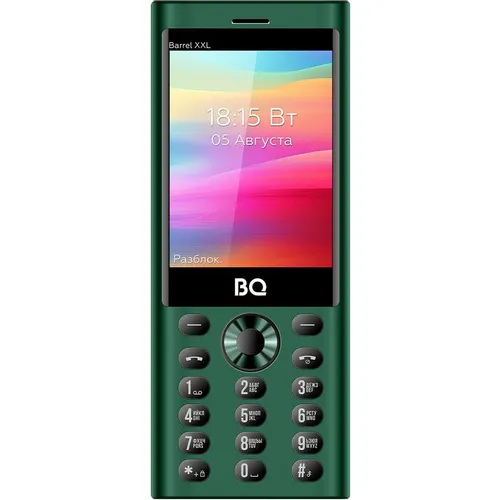 Сотовый телефон BQ Barrel XXL 3598, зеленый/черный