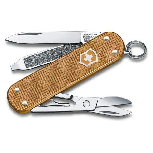 Складной нож Victorinox Classic SD Alox Wet Sand, функций: 5, 58мм, коробка подарочная [0.6221.255g]