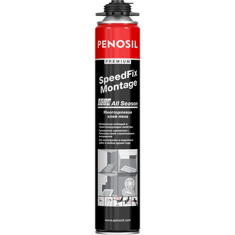 Всесезонная клей-пена Penosil Premium Speedfix Montage 218915