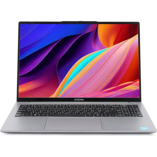 Ноутбук Digma EVE C5805, 16", IPS, Intel N100 0.8ГГц, 4-ядерный, 16ГБ DDR5, 512ГБ SSD, Intel UHD Graphics, Windows 11 Pro, темно-серый [dn16n1-adxw01]