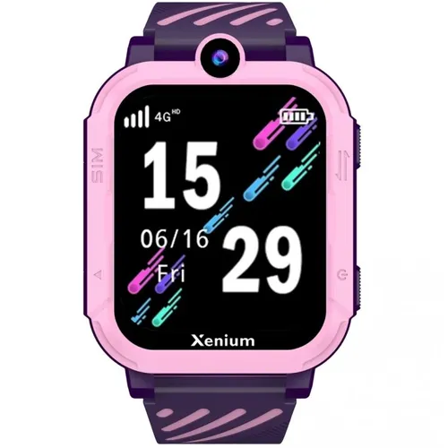 Смарт-часы XENIUM W600, 1.83", с SIM, фиолетовый/розовый