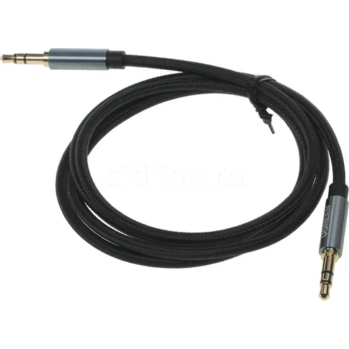 Кабель аудио UGREEN AV112, Jack 3.5 (m) - Jack 3.5 (m), 1м, GOLD, синий [10685]