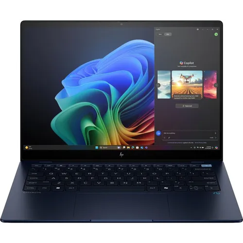 Ноутбук HP EliteBook Ultra G1q8, 14", IPS, Qualcomm Snapdragon X Plus X1P-42-100 3.4ГГц, 8-ядерный, 16ГБ LPDDR5x, 512ГБ SSD, Qualcomm Adreno, Windows 11 Pro, темно-синий [9m4e6at]