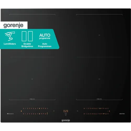 Индукционная варочная поверхность Gorenje GI6443BSCWF, конфорок: 4 шт., стеклокерамика, независимая, черный