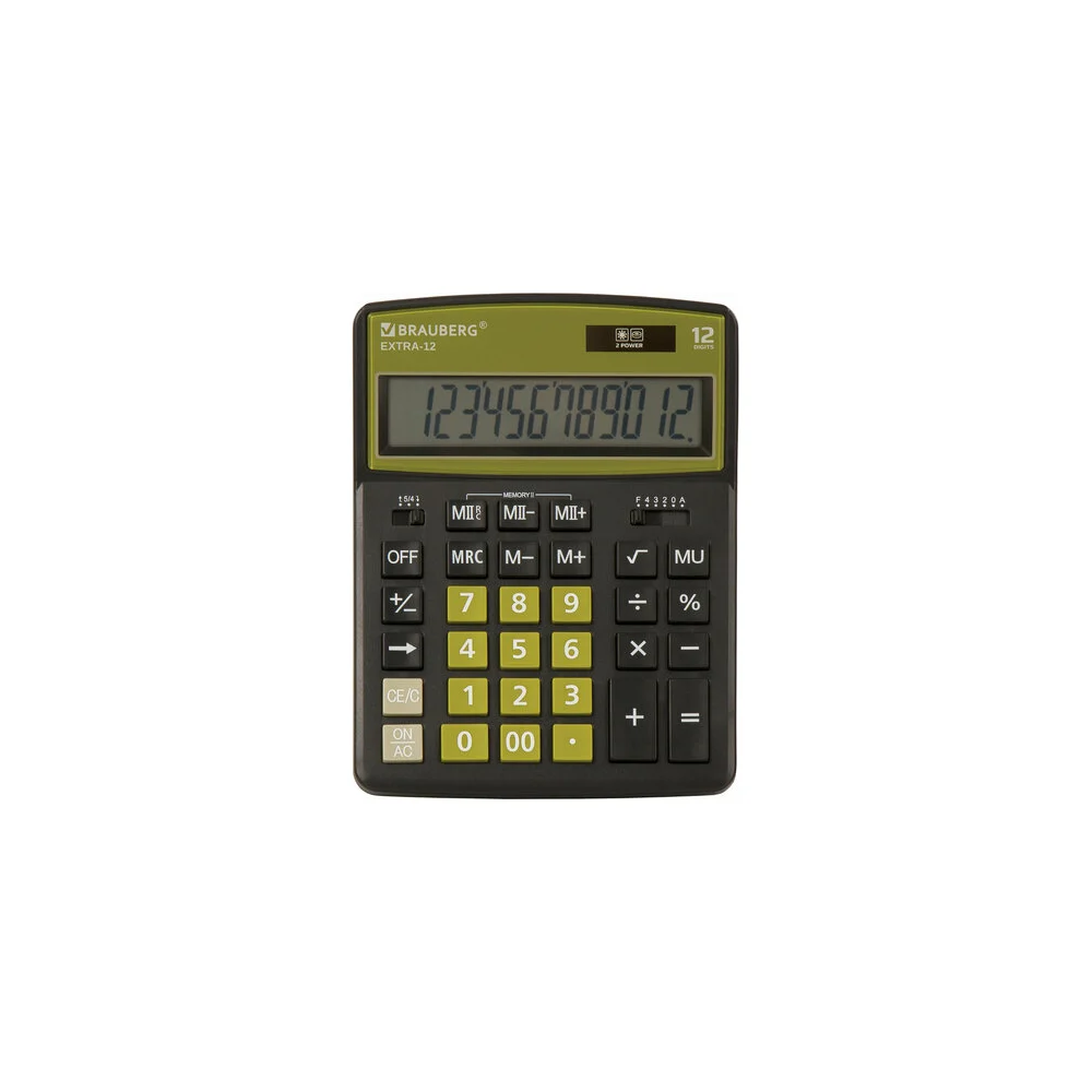 Настольный калькулятор BRAUBERG EXTRA-12-BKOL 250471