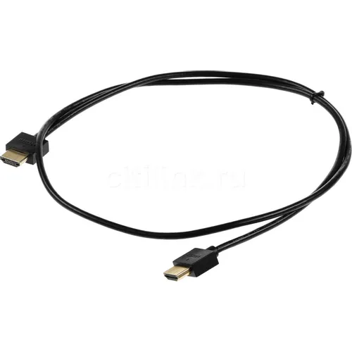Кабель аудио-видео HDMI (m) - HDMI (m), ver 1.4, 1м, GOLD, черный