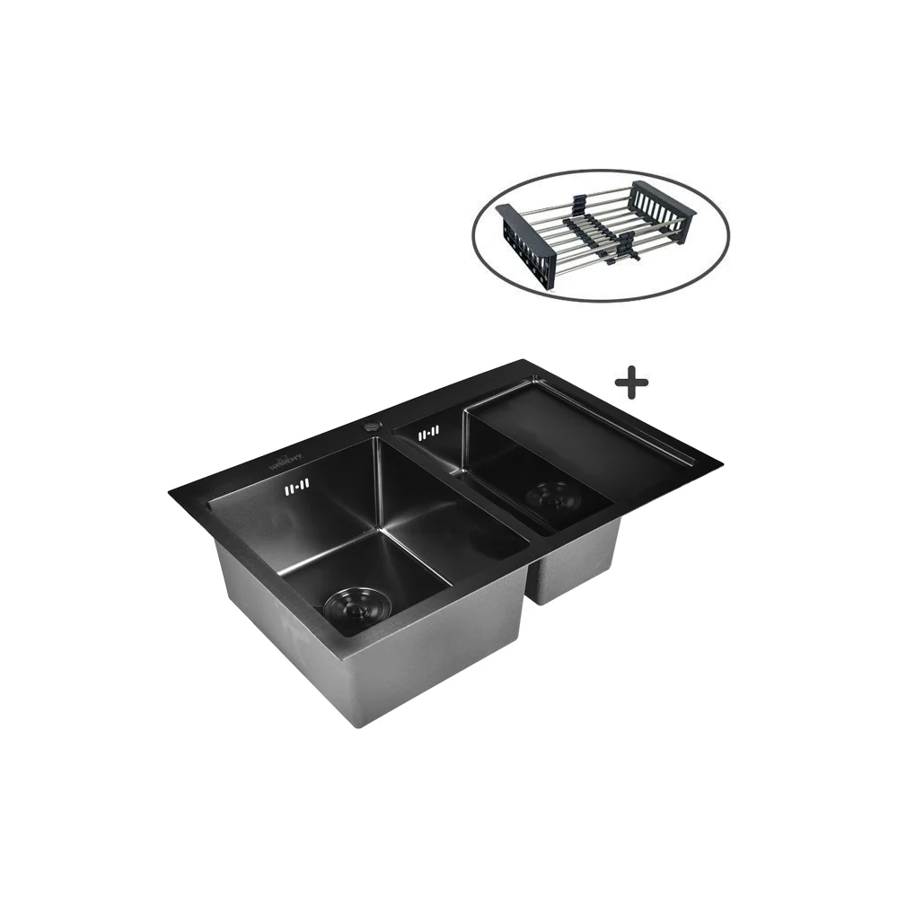 Кухонная мойка WISENT 7851B-SL WS37851B-SL/WS-02-2B/W302644B