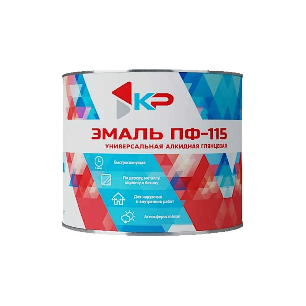 Быстросохнущая атмосферостойкая краска КР ПФ-115 4610044290792