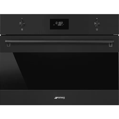 Встраиваемая микроволновая печь SMEG Classica SO4301M0N, 40л, 800Вт, черный