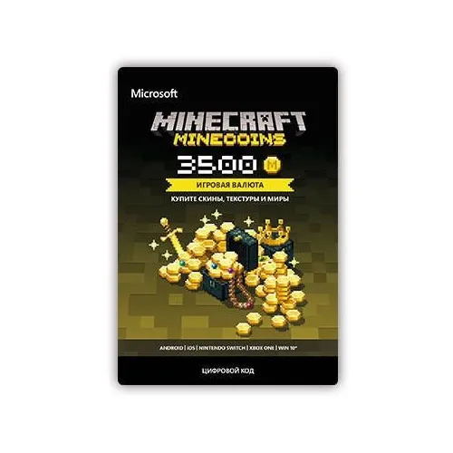 Пополнение игровой валюты Microsoft Minecraft: Minecoins Pack 3500 Coins RU, регион: Россия