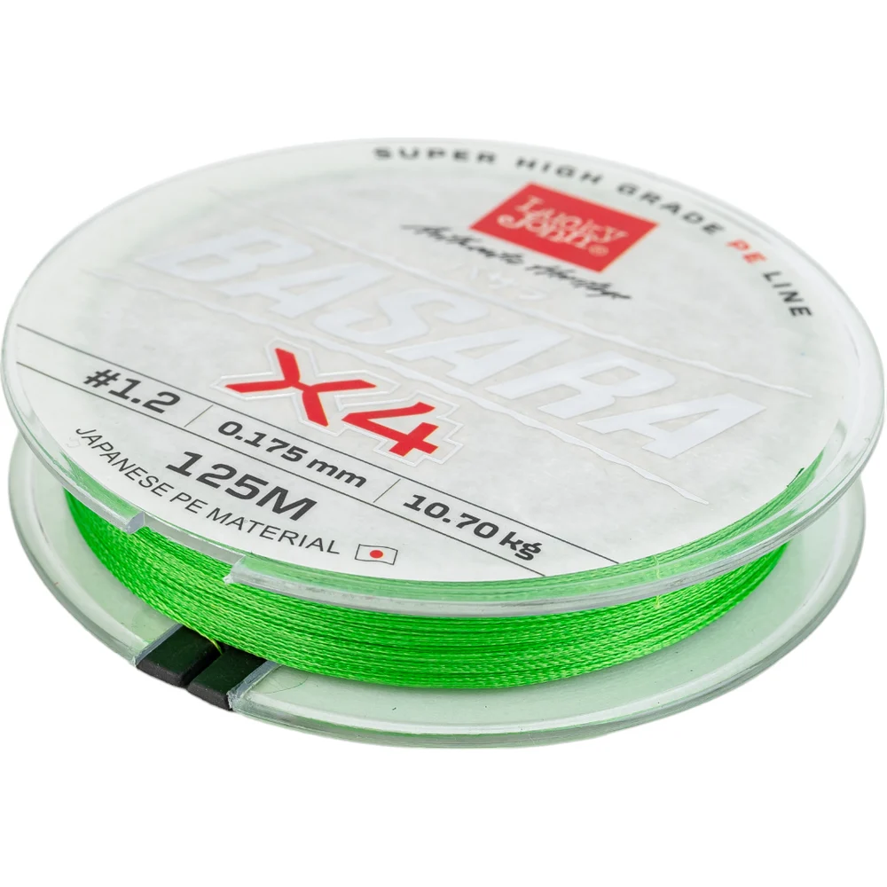 Плетеная леска Lucky John Basara Light Green 125/017 LJ4102-017