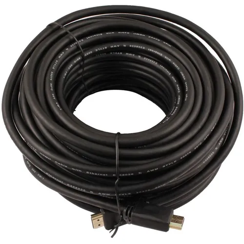 Кабель аудио-видео WH-111, HDMI (m) - HDMI (m), ver 2.0, 20м, GOLD, черный [9786]