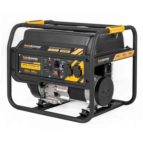 Бензиновый генератор HANSKONNER HPG-3500, 220 В, 3.5кВт