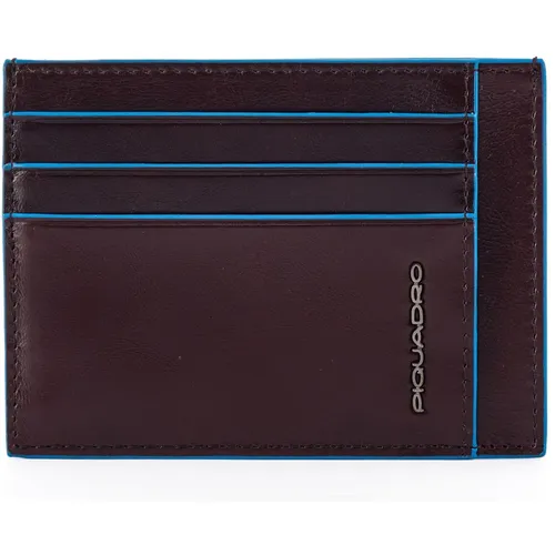 Чехол для кредитных карт Piquadro Blue Square PP2762B2R/MO, кожа натуральная, коричневый