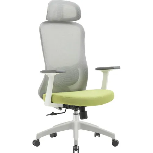 Кресло Cactus CS-GMC515, сетка/ткань, до 100кг, фиксированные подлокотники, салатовый