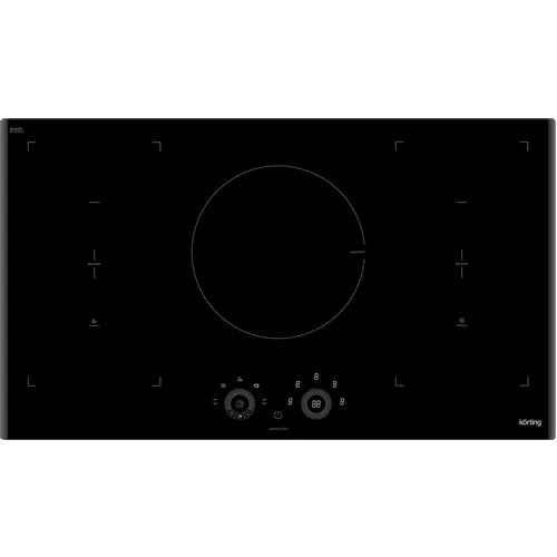 Индукционная варочная поверхность Korting HIB 95750 B Smart, конфорок: 5 шт., стеклокерамика, независимая, черный