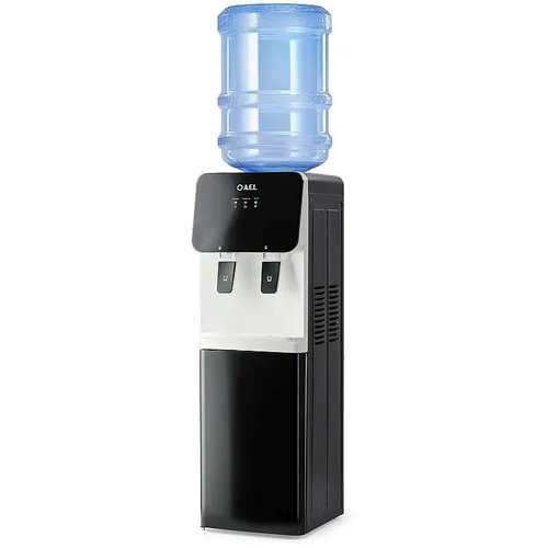 Кулер AEL LD-85c, напольный, электронный, push - кран, черный