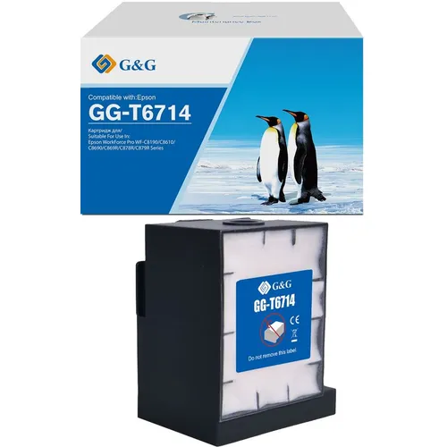 Бункер G&G GG-T6714 (C13T671400 емкость для отработанных чернил) для WorkForce Pro WF-C8190/C8610/C8690/C869R/C878R/C879R Series