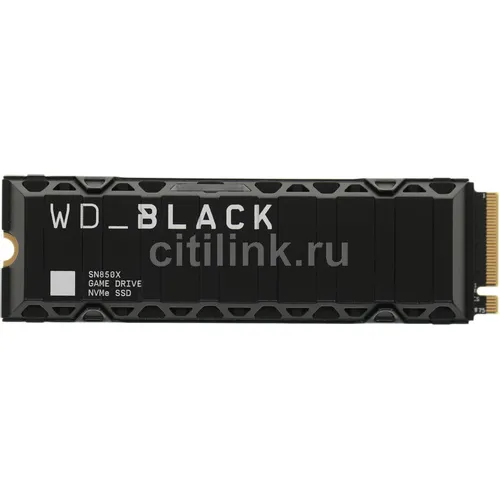 SSD накопитель WD Black SN850X WDS100T2XHE 1ТБ, M.2 2280, PCIe 4.0 x4, NVMe, M.2