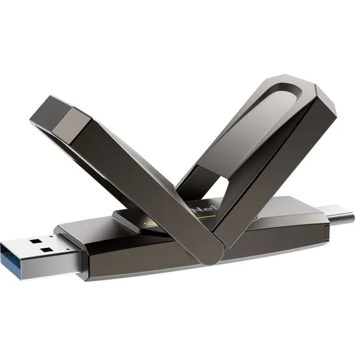 Флешка USB NETAC US5 256ГБ, USB3.2, серый [nt03us5c-256g-32ta]