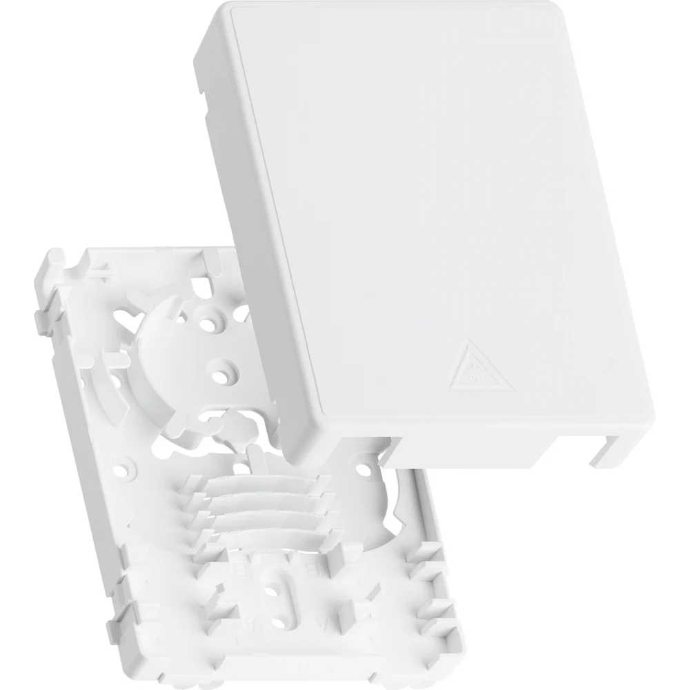 Корпус настенной оптической розетки NIKOMAX NMF-WO2-BLANK-CP-WT