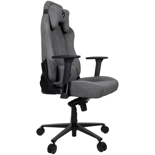 Кресло игровое AROZZI Vernazza Soft Fabric, ткань, до 145кг, регулируемые 3D подлокотники, серый