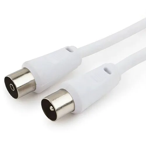 Кабель соединительный антенный PREMIER CCV-515-W-3M, Coax (f) - Coax (m), 75Ом, 3м, белый