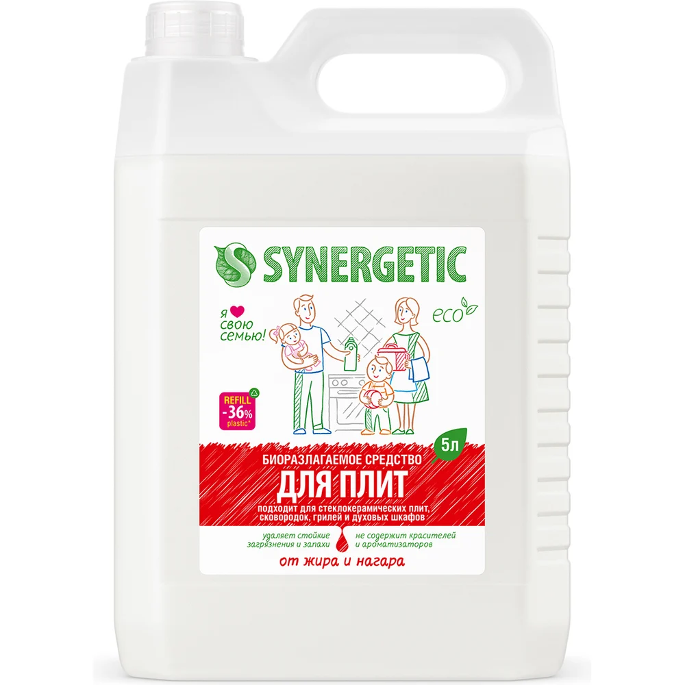 Чистящий гель для кухонных плит и поверхностей SYNERGETIC 4613720439010 106500