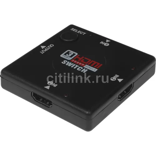 Переключатель аудио-видео PREMIER HDMI (f) - HDMI (f), HDMI (f), ver 1.4, черный [7003]