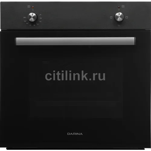 Духовой шкаф электрический Darina BO 1700 At, 50л, дверца с 2 стеклами, антрацит/стекло черное