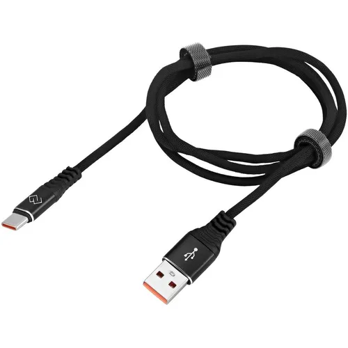 Кабель Digma USB Type-C (m) - USB (m), 1м, 3A, черный [dg-usba-с-1m-27w]