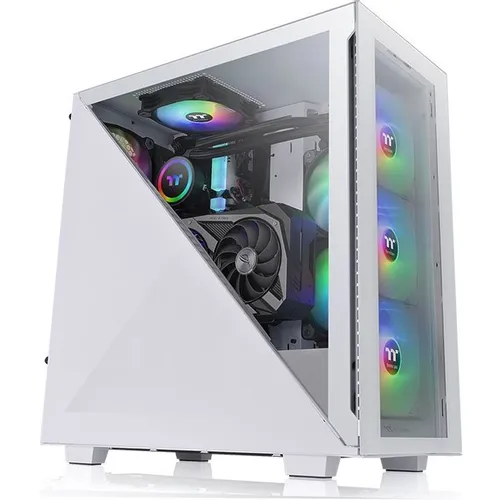 Корпус ATX Thermaltake Divider 300 TG ARGB, Midi-Tower, без БП, белый [ca-1s2-00m6wn-02]