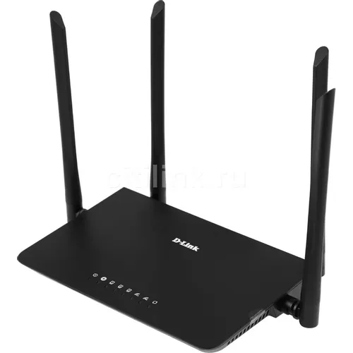 Wi-Fi роутер D-Link DIR-820/RU/A1A, Wi-Fi 5, AC1200, 2.4/5ГГц, 3 LAN, черный