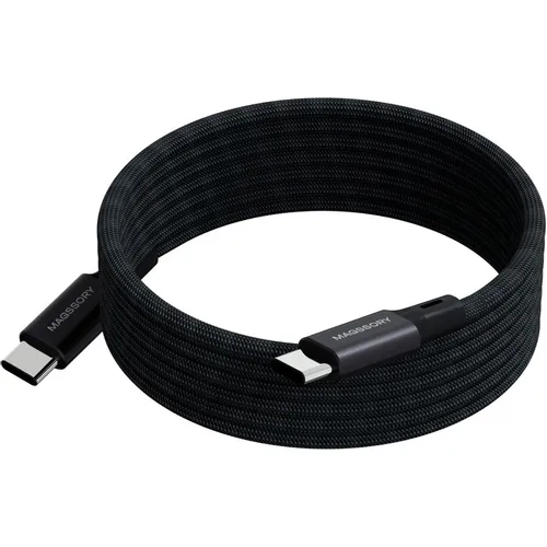 Кабель MAGSSORY CBL001, USB Type-C (m) - USB Type-C (m), 1.2м, MFI, черный