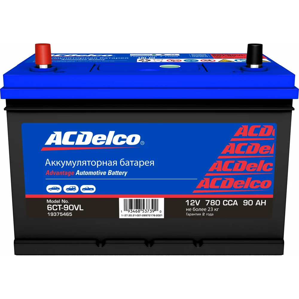 Аккумулятор ACDelco Asia 90-З-L 19375465
